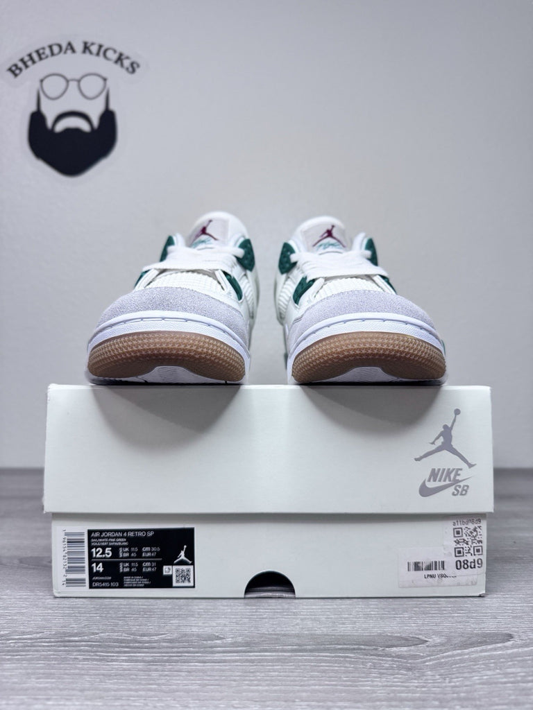 Size 12.5 - Nike Air Jordan 4 Retro SB Pine Green Sail (2023) DR5415-103 Worn 1x