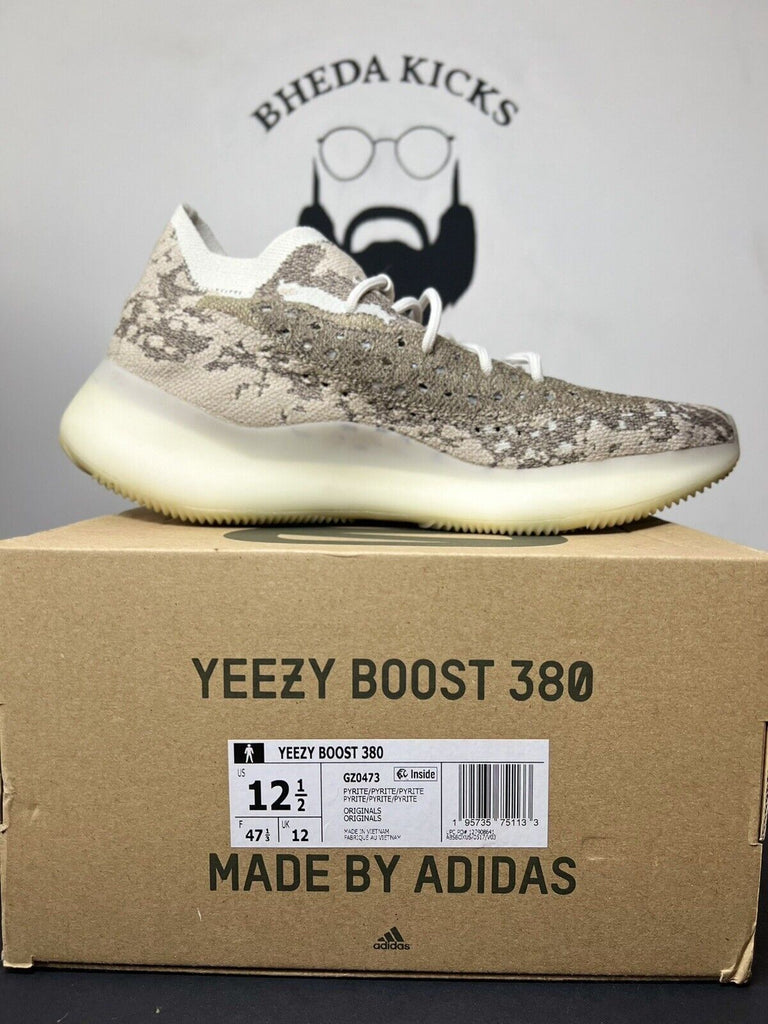 Adidas Yeezy Boost 380 Pyrite Size 12.5 GZ0473 Preowned Clean Rare Og Kanye