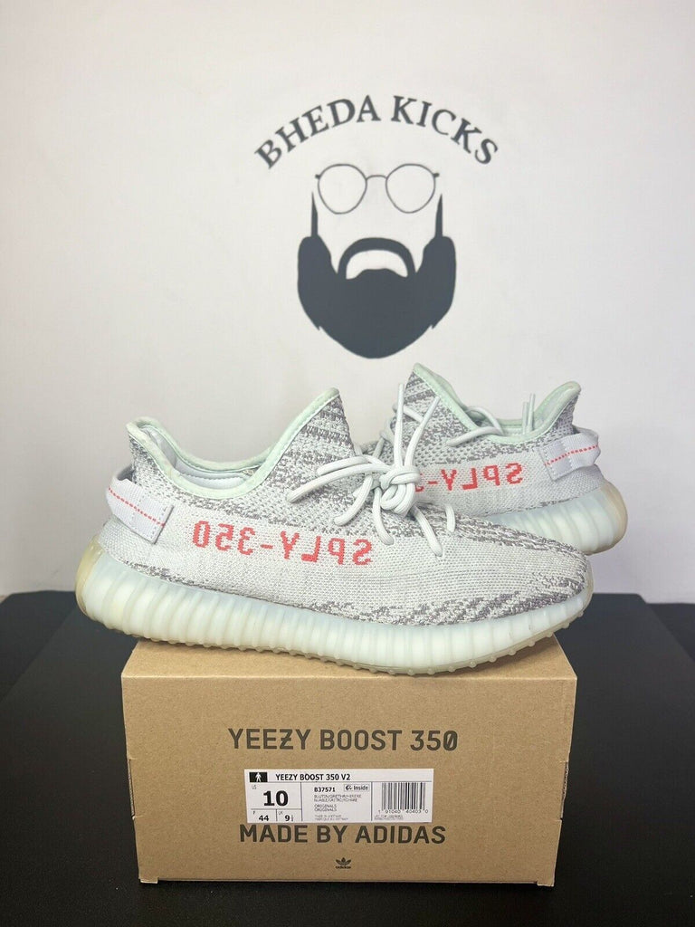 Adidas Yeezy Boost 350 V2 Blue Tint B37571 OG Retro Mens Authentic Rare Size 10