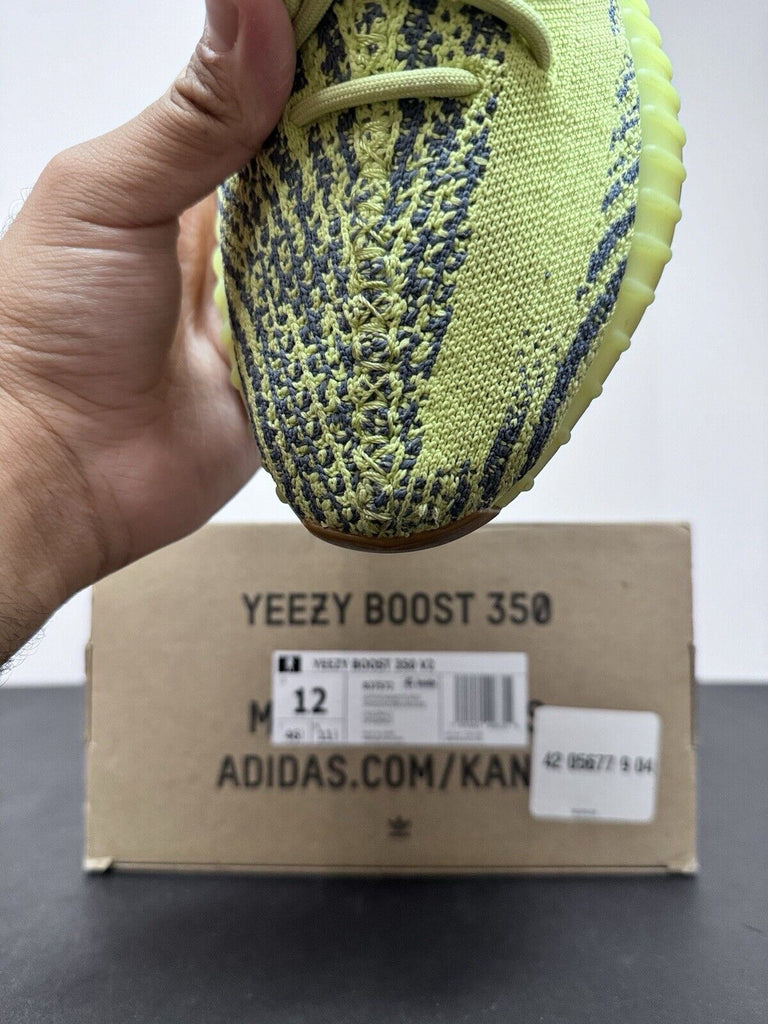 Adidas Yeezy Boost 350 V2 Semi Frozen Yellow Green B37572 Men’s Size 12