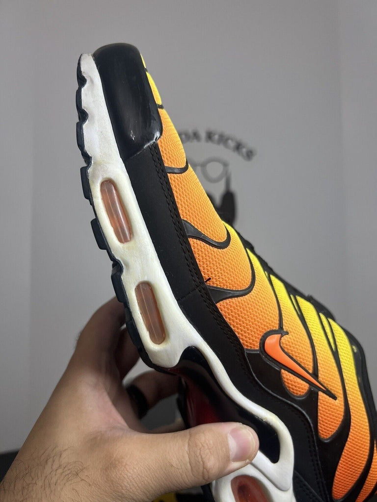 Nike Air Max Plus TXT Tiger Sunset Orange Black White 647315-700 Men’s Size 13