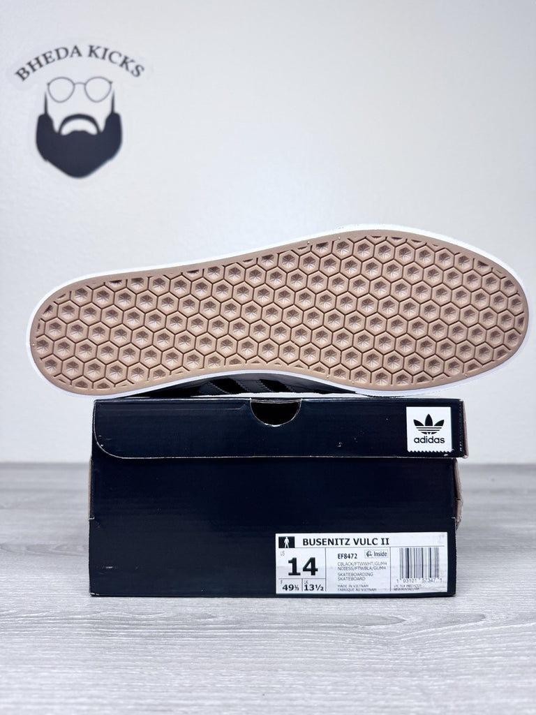 Size 14 - Adidas Busenitz Vulc II Skateboard Shoes Sneakers Black EF8472 NEW DS