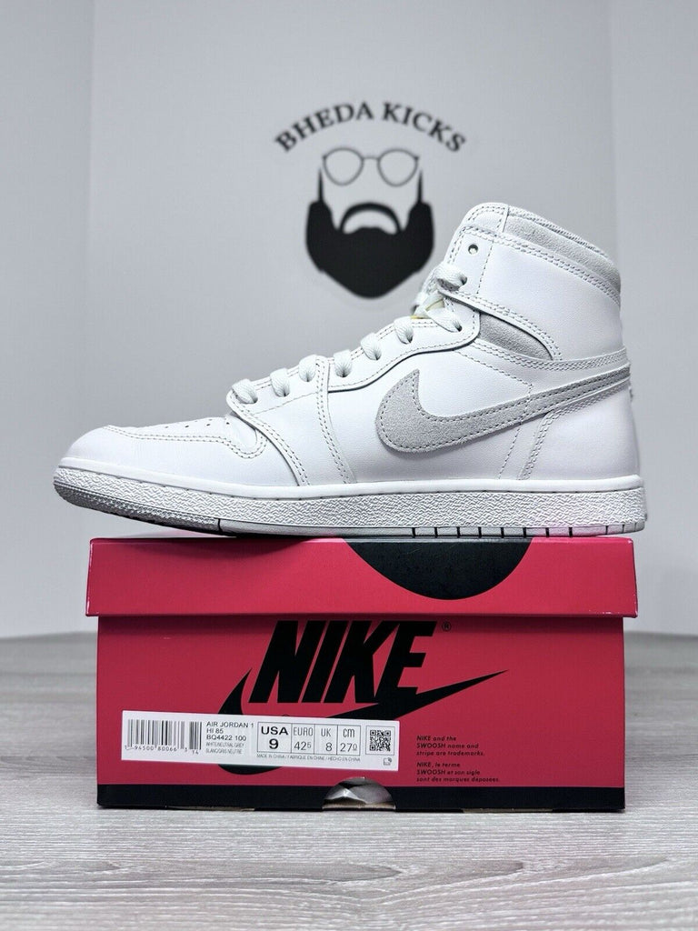 Size 9 - Jordan 1 Retro High 85 OG Neutral Grey BQ4422-100 Preowned Clean