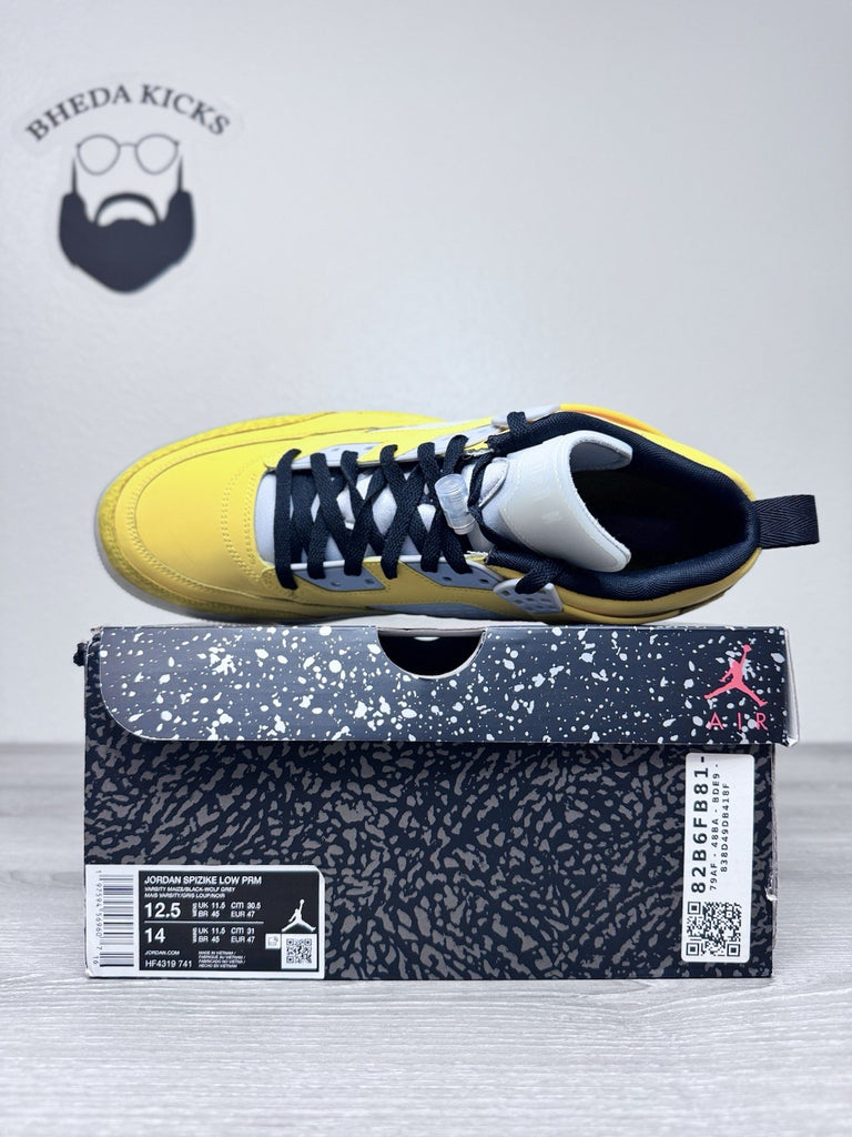 Size 12.5 - Air Jordan Spizike Low Premium Lighting Yellow HF4319 741 Men's
