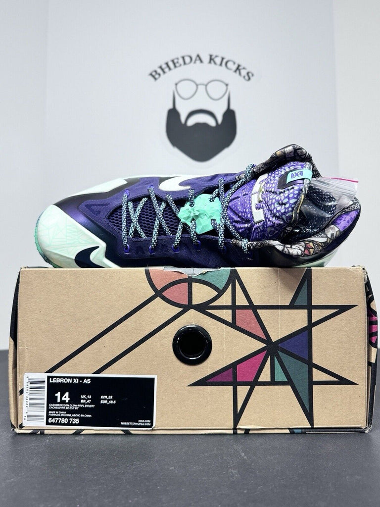 Nike Lebron 11 All-Star Gumbo NOLA 2014 647780-735 Preowned Men’s Size 14