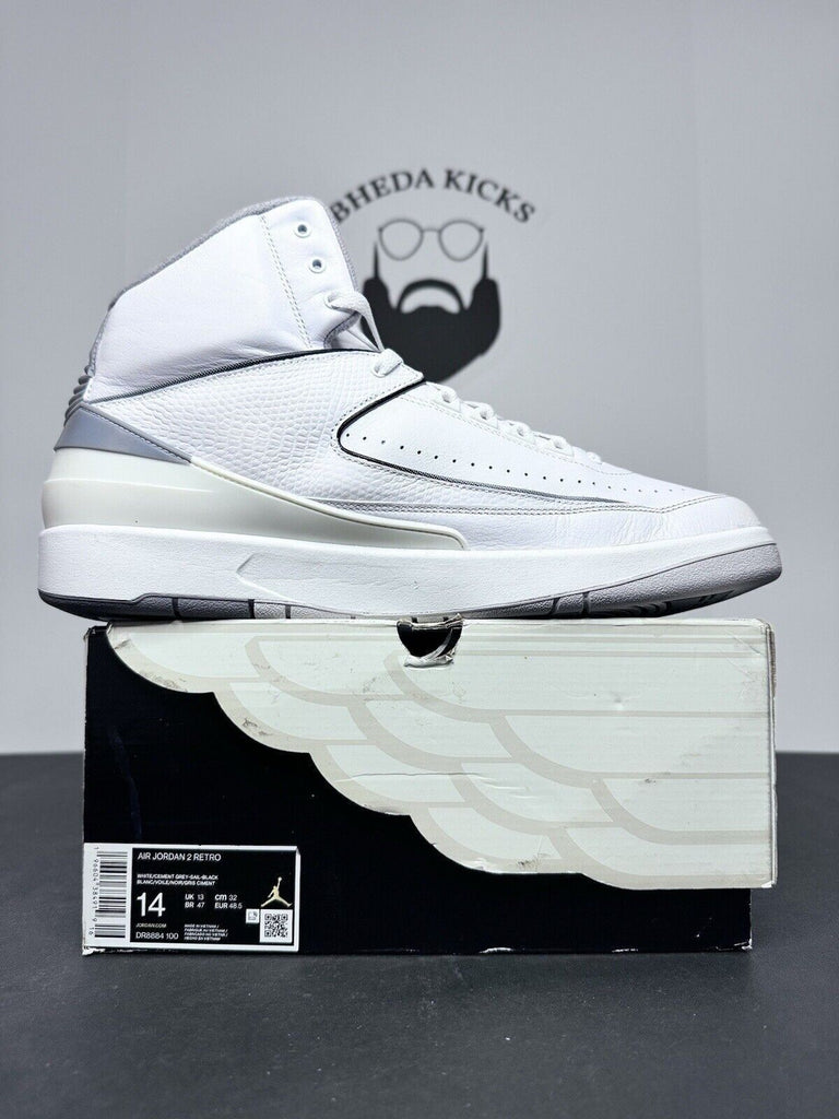 Nike Air Jordan Air Jordan 2 Retro 'White Cement' DR8884-100 Men’s Size 14