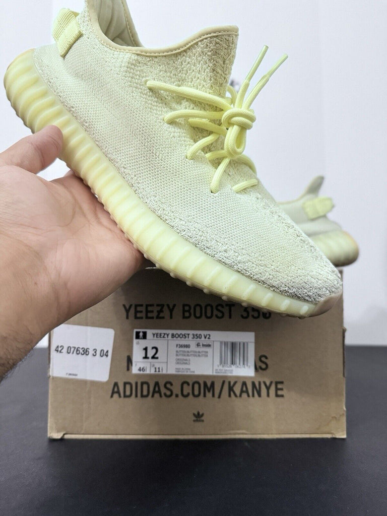 Adidas Yeezy Boost 350 V2 Butter Yellow F36980 Authentic Preowned Men’s Size 12