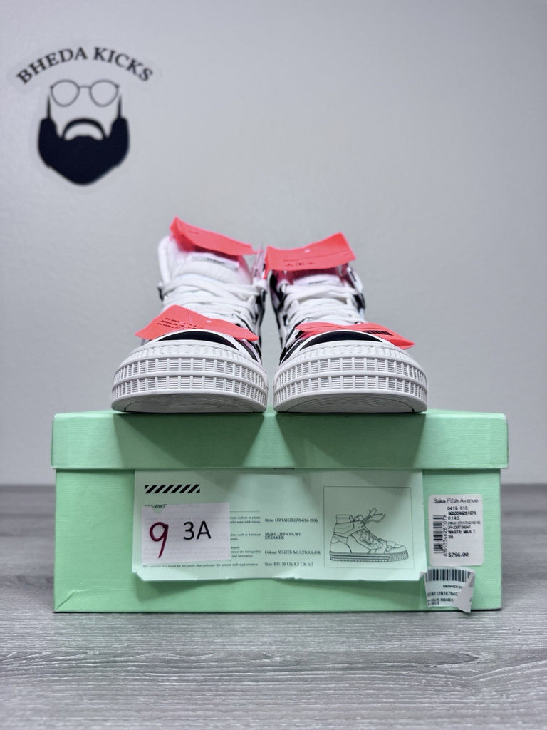 Size 39 EU (7 Men’s) - OFF-WHITE "3.0 Off Court Off-White (8.5W) Black White