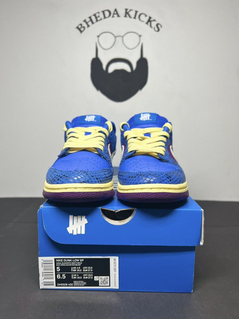 Size 5 Men/6.5W Nike Dunk Low SP x Undefeated Dunk Vs AF1 (DH6508-400) Preowned