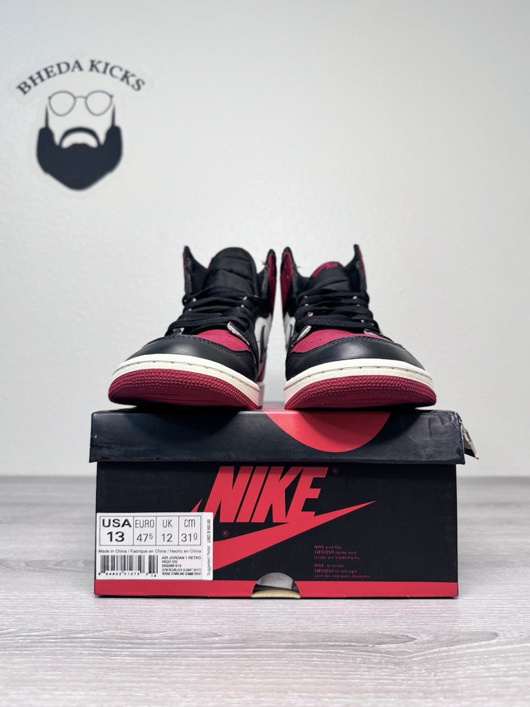 Size 13 - Jordan 1 Retro OG High Bred Toe 555088-610 Authentic Preowned