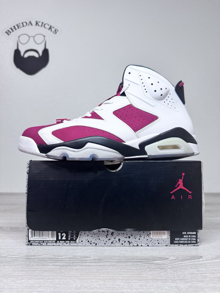 Size 12 - Air Jordan 6 Retro 2014 Carmine 384664-160 Preowned Authentic