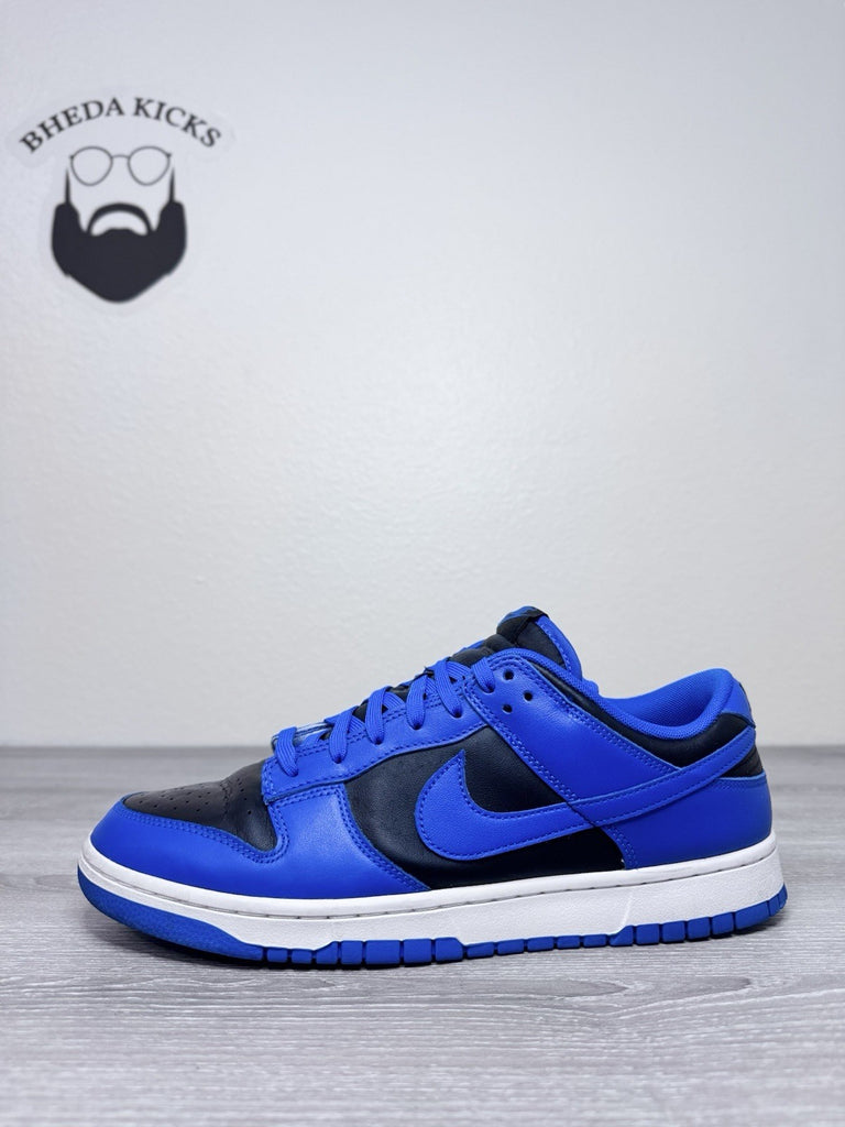 Size 12 - Nike Dunk Low Hyper Cobalt DD1391-001 Duke Black Blue Preowned