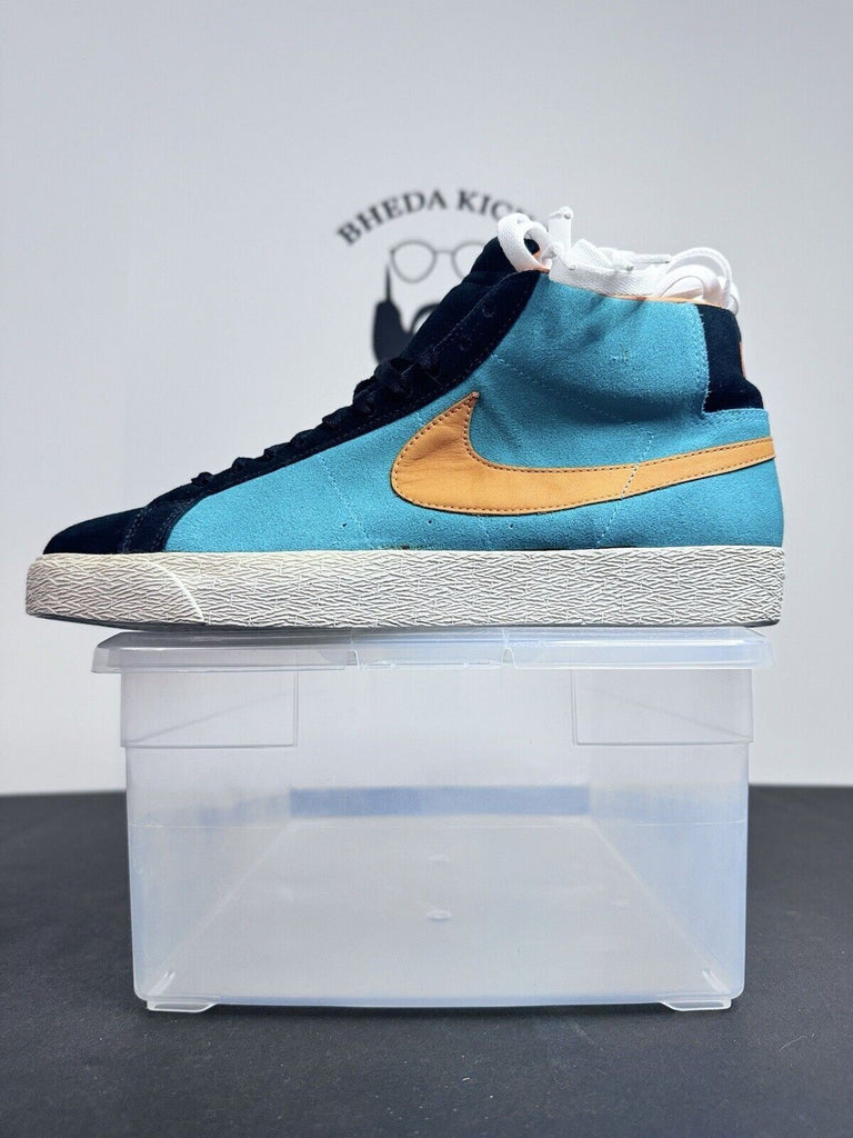 Nike SB Blazer Chlorine Blue Orange Bright Ceramic 310801-481 Miami Size 11.5