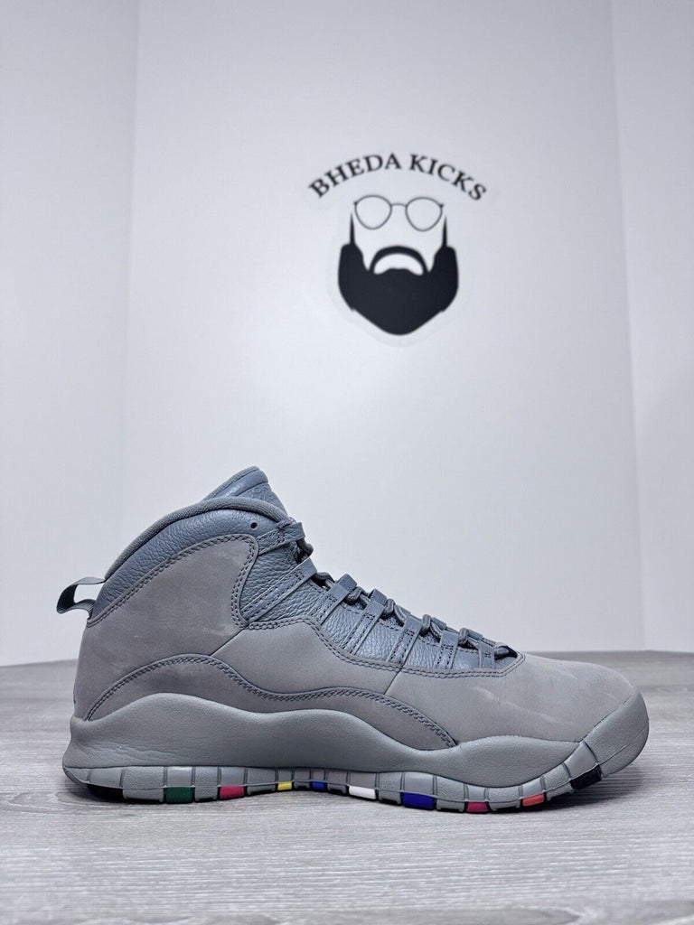 Size 12.5 - Nike Air Jordan 10 Retro Cool Grey 2017 310805-022 Gray Multi-Color