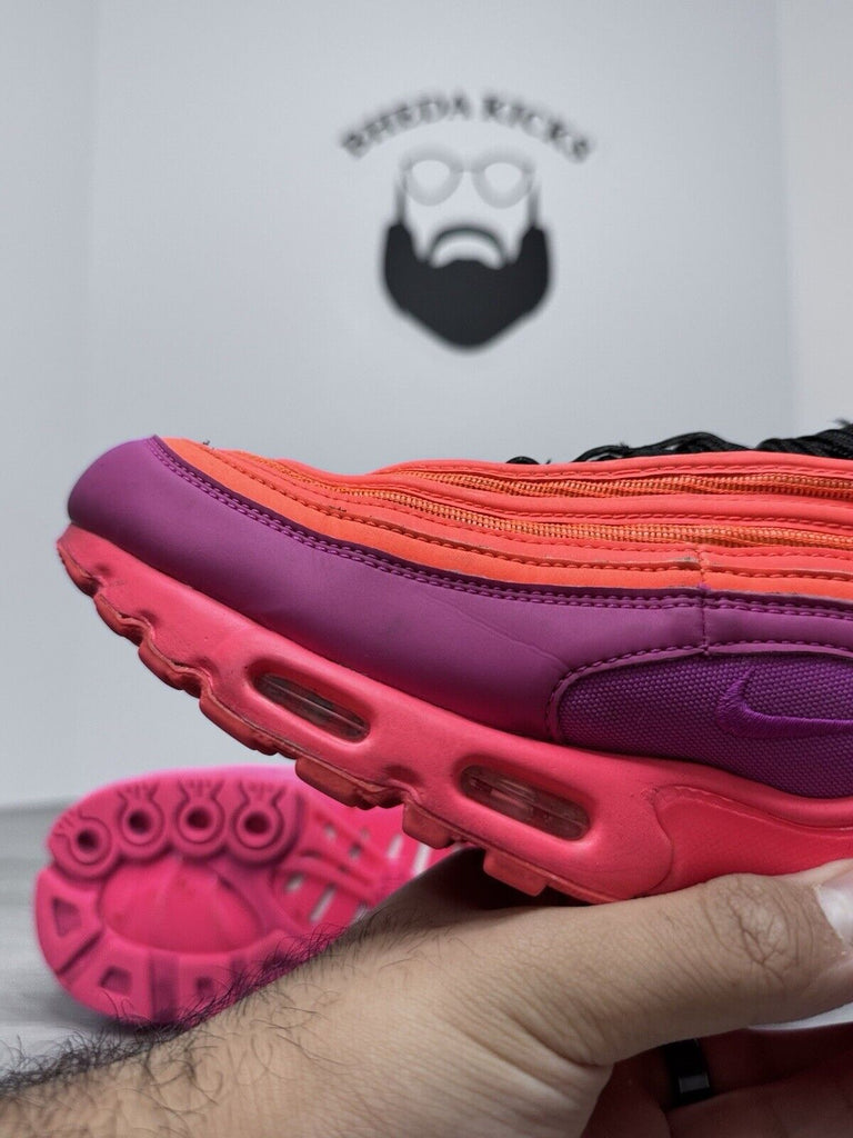 Size 9.5 - Nike Air Max 97 Plus Racer Pink 2018 AH8143-600 Preowned Og