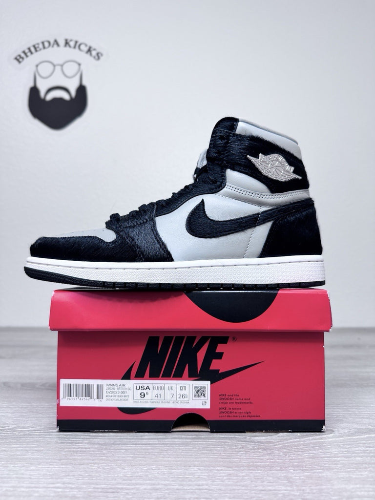 Size 9.5W/8M - Nike Air Jordan 1 Retro Hi OG Shoes Black Medium Gray DZ2523-001