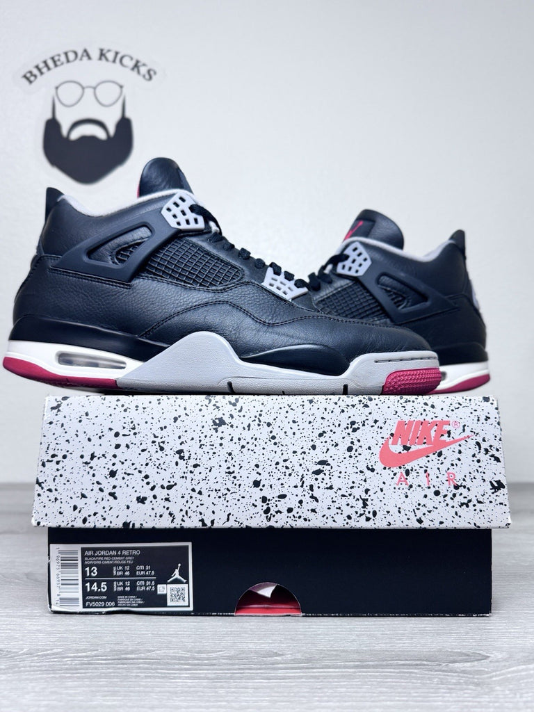 Size 13 - Air Jordan 4 Retro Bred Reimagined FV5029-006 Preowned