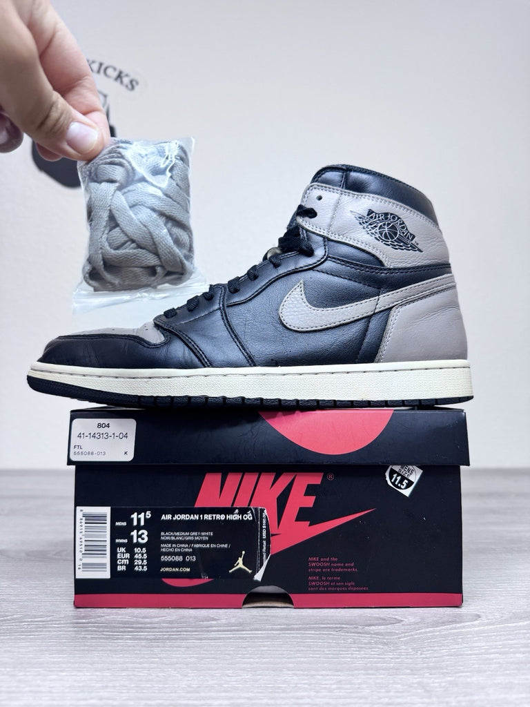 Size 11.5 - Nike Air Jordan 1 Retro High OG Shadow 2018 (555088-013) Preowned