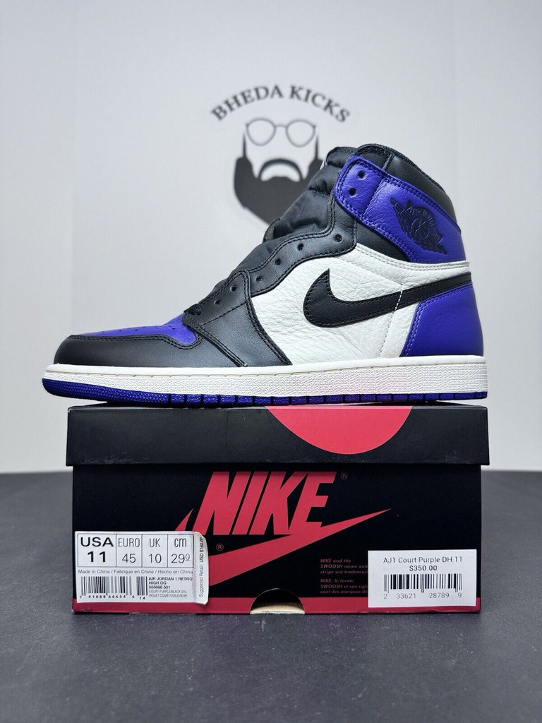 NEW DS Nike Air Jordan 1 Retro High OG Court Purple 555088-501 Men’s Size 11