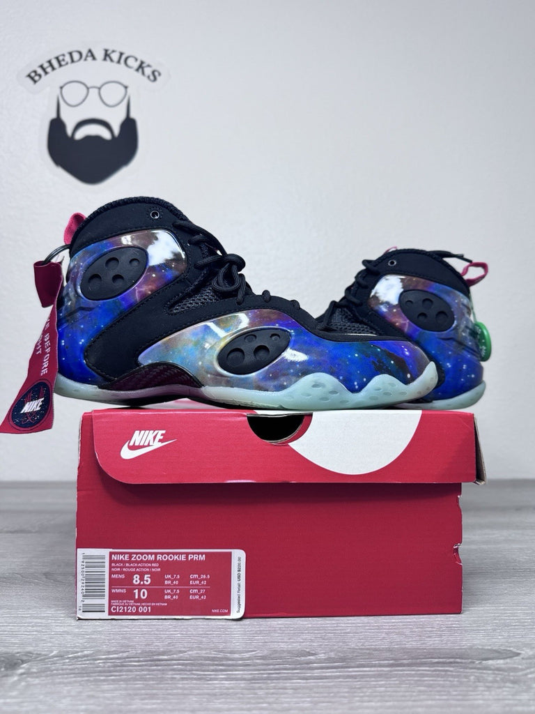 Size 8.5 - Nike Zoom Rookie Premium Retro Galaxy Shoes CI2120-001 Brand New