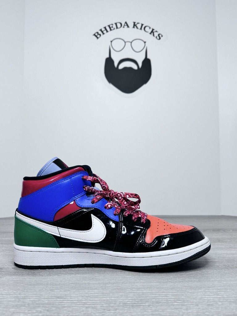 Size 11W (9.5 Men’s) - Nike Air Jordan 1 SE Mid Multi Patent Shoes CV5276-001