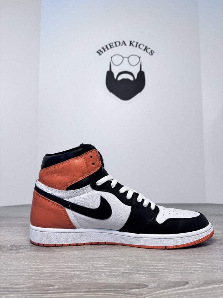 Size 14 - Jordan 1 Retro High Electro Orange 555088-180 Preowned Og Customized