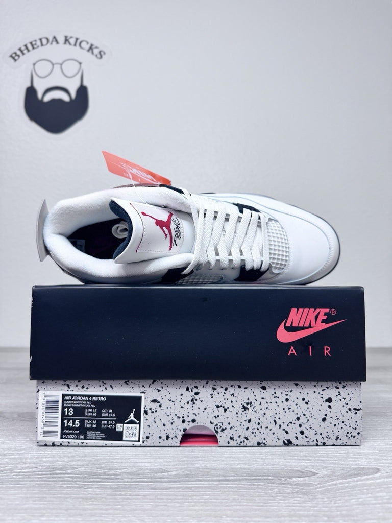Size 13 - Nike Air Jordan 4 Retro White Cement 2025 FV5029-100 Brand New