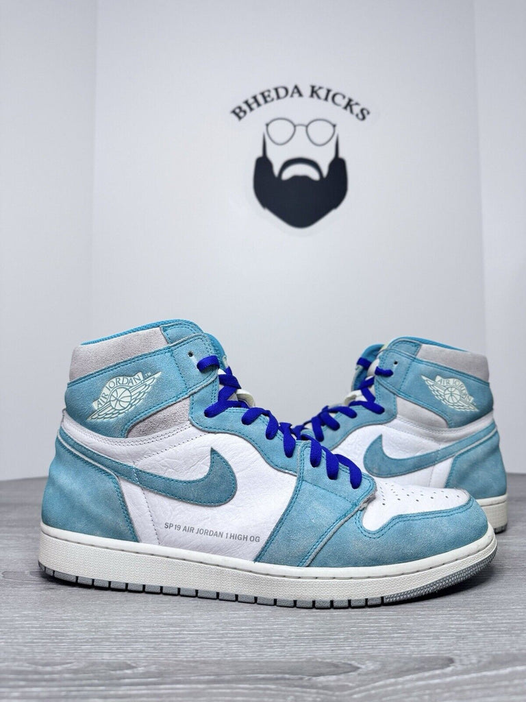 Size 14 - Nike Air Jordan 1 High Turbo Green 555088-311 OG Preowned Authentic