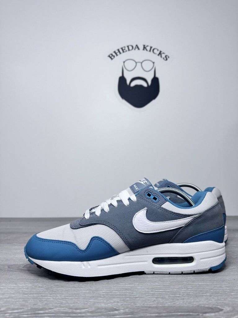 Size 10.5 - Nike Air Max 1 SC 'Aqua Blue Grey White' FB9660-001 Men's Preowned