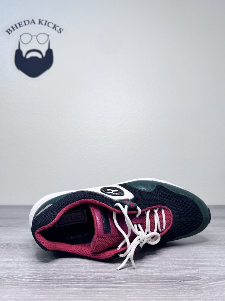 Size 10.5 US - Gucci Rhyton Mesh White Red Green Mesh Mens Sneakers