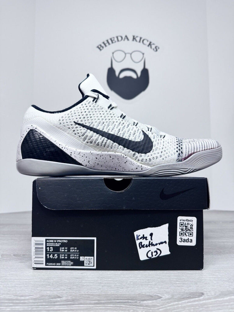 Size 13 - Nike Kobe 9 Elite Low Beethoven 639045-101 Preowned Authentic Clean