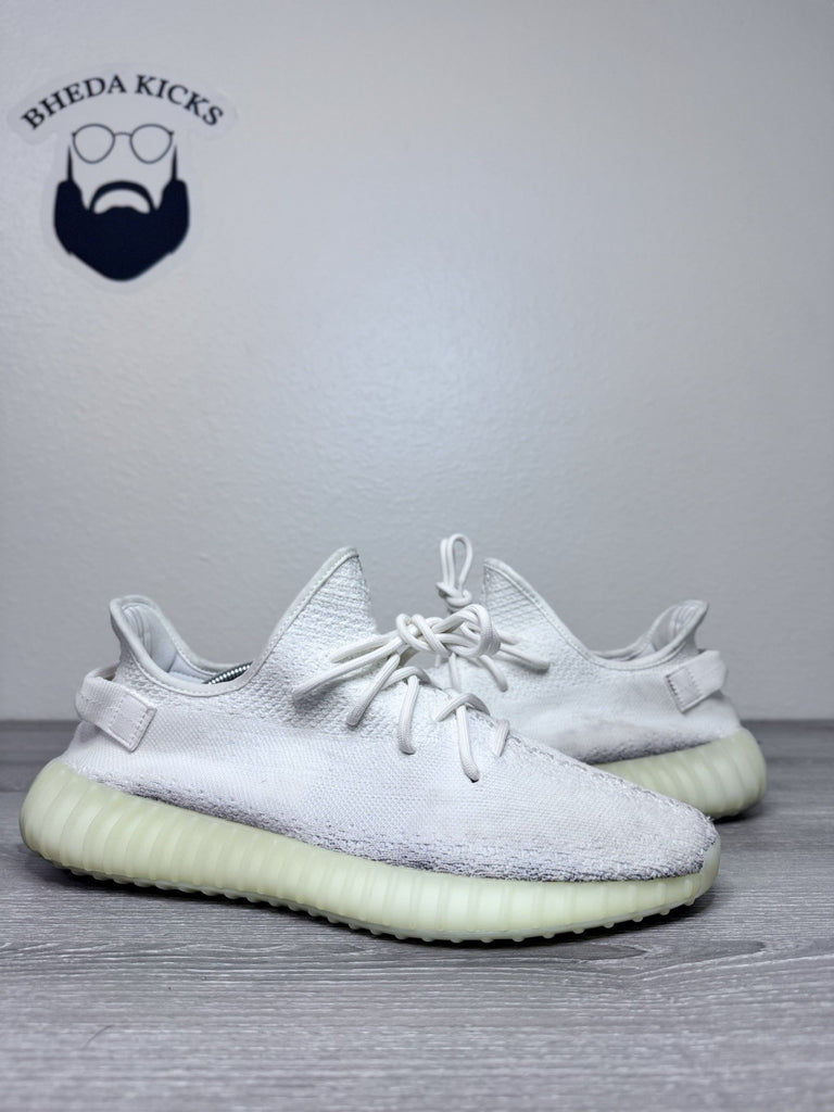 Size 12 - Adidas Yeezy 350 Boost V2 Cream Triple White 2017 CP9366 Preowned