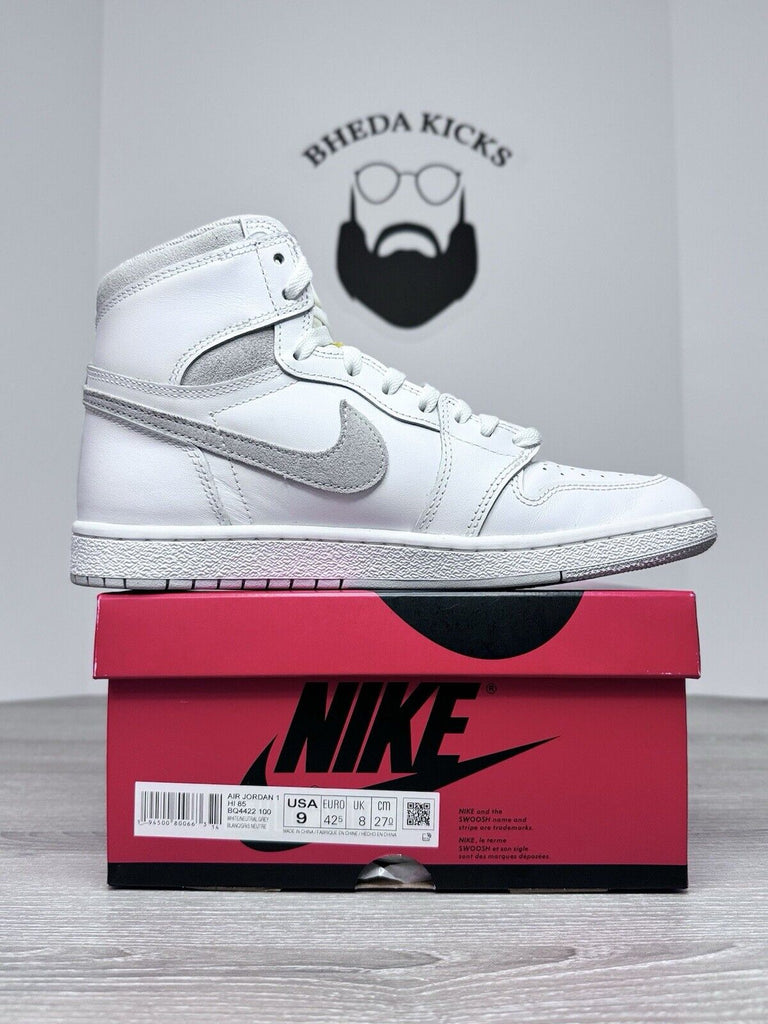 Size 9 - Jordan 1 Retro High 85 OG Neutral Grey BQ4422-100 Preowned Clean