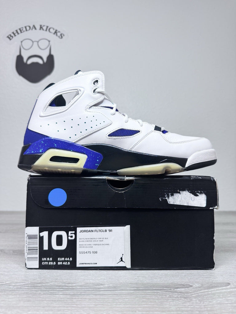 Size 10.5 - Nike Air Jordan Flight Club '91-555475-108 Men White Basketball NEW