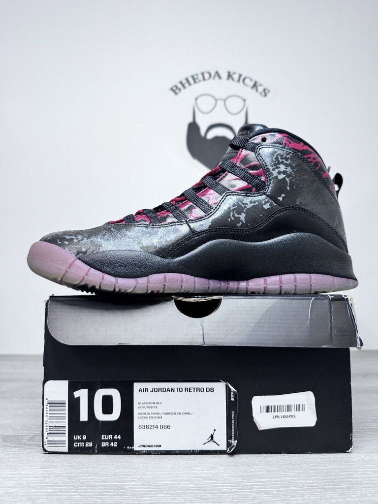 Size 10 - Air Jordan 10 Retro DB Doernbecher 636214-066 Preowned Og Rare