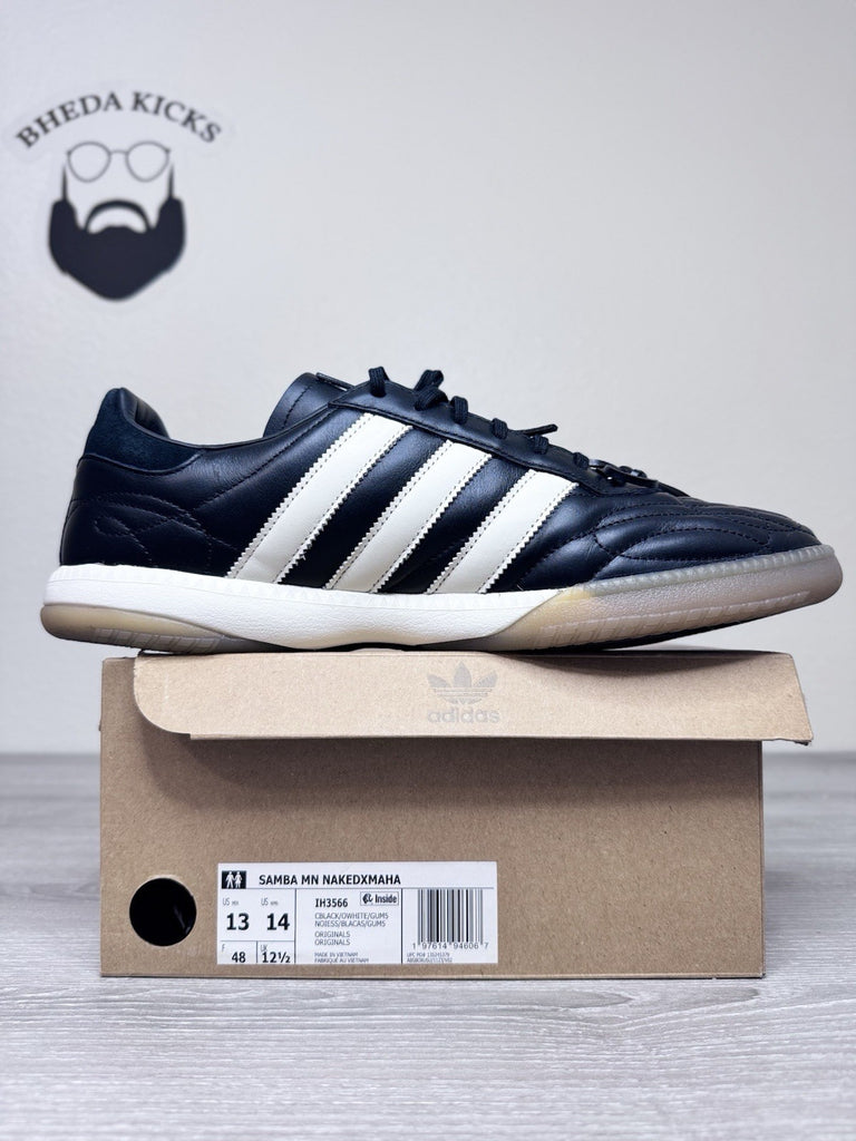Size 13 - Adidas Samba MN Naked x Maha Core Black White IH3566 Shoes Sneakers