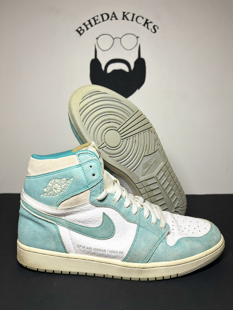 Nike Air Jordan 1 Retro High OG Turbo Green/Sail-White 555088 311 Size 13 Rare