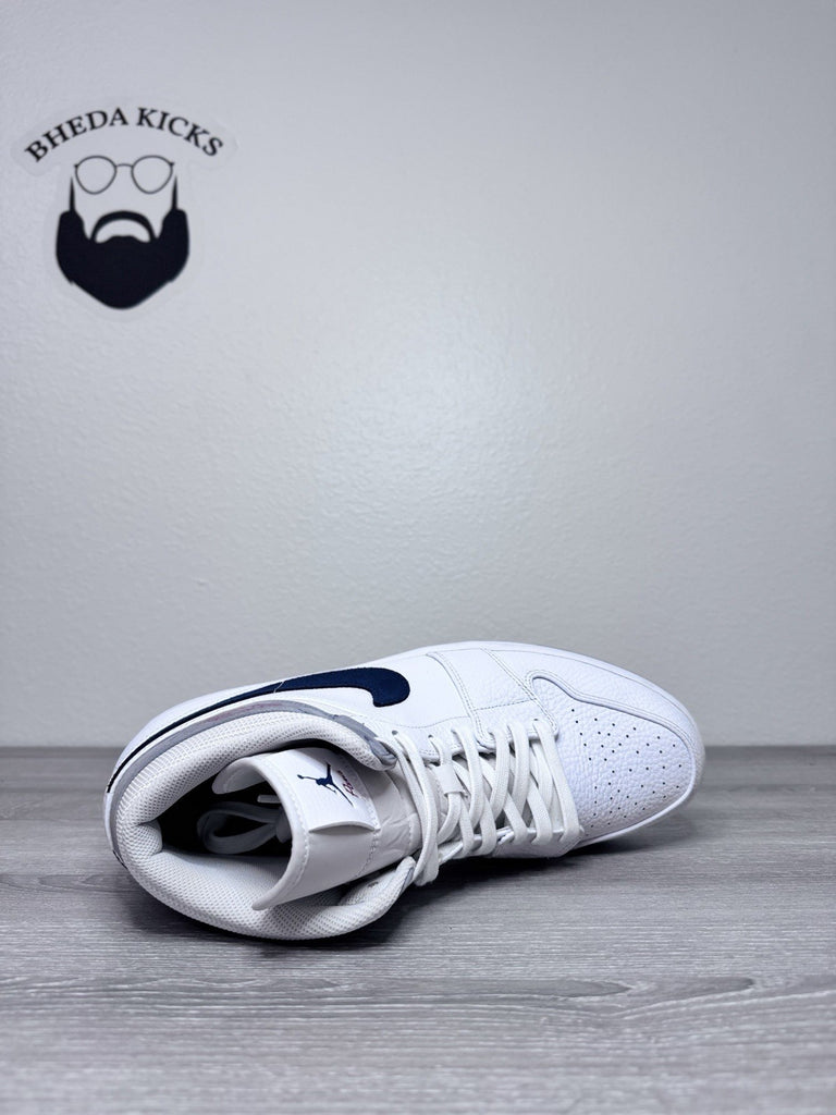 Size 15 - Nike Air Jordan 1 Mid Paris Men's White Midnight Navy DR8038-100