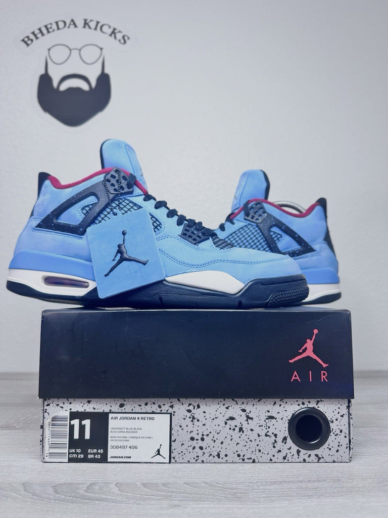 Size 11 - Nike Air Jordan 4 Mid Retro Men's Travis Scott Cactus Jack 308497-406