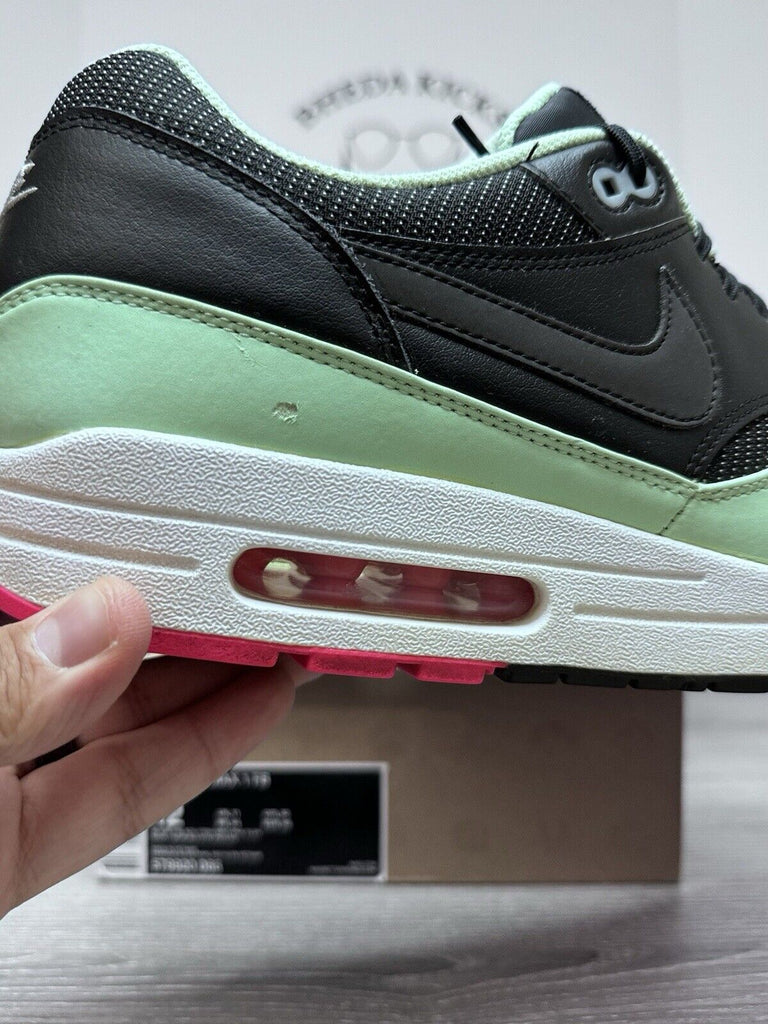 Size 12 - Nike Air Max 1 FB Yeezy Fresh Mint Flash Pink 579920-066 2013