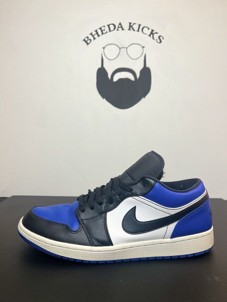 Nike Air Jordan 1 Low Royal Toe 2019 Retro CQ9446-400 Blue Black Men's 13 Rare