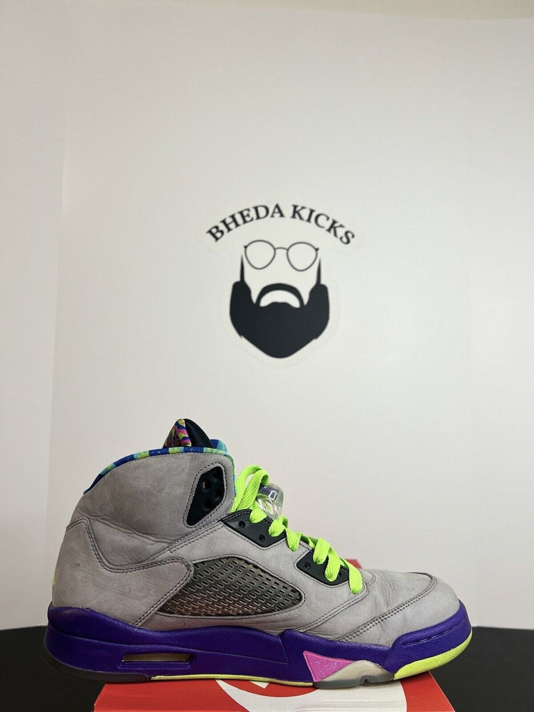 Nike Air Jordan 5 Retro Bel Air 2013 Grey Purple Green Pink 621958-090 Size 13