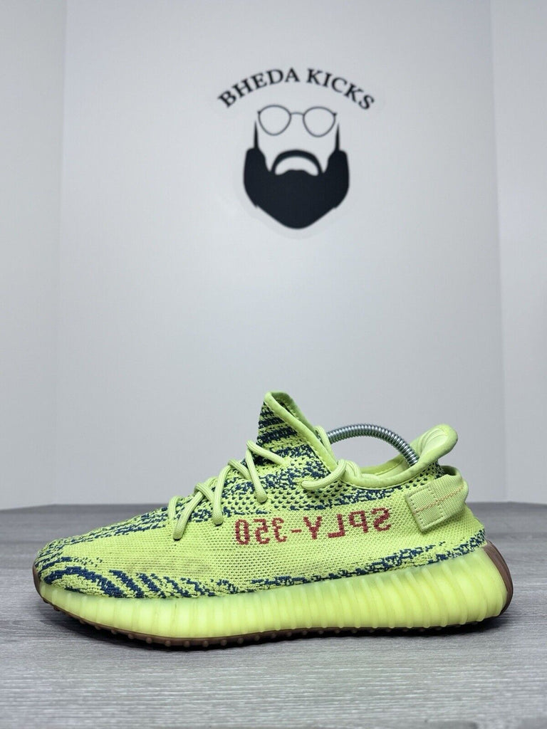 Size 9.5 - Adidas Yeezy Boost 350 V2 Semi Frozen Yellow Green B37572 Men’s