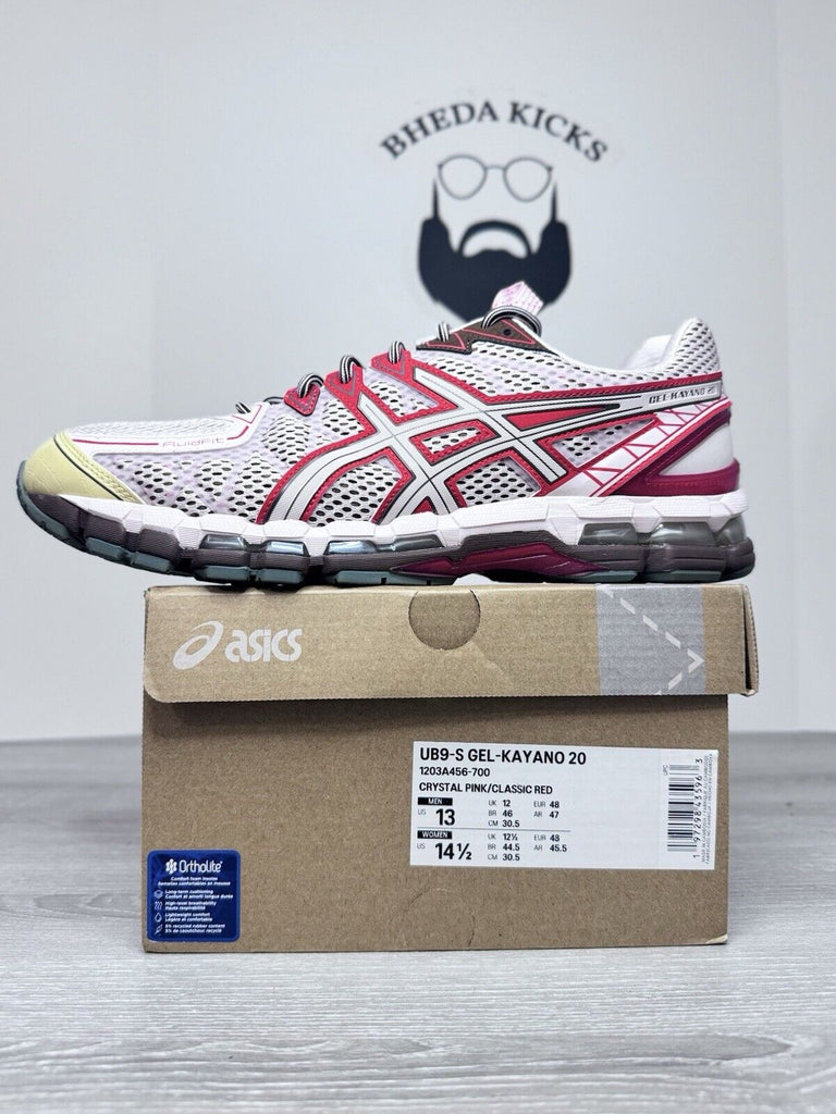 Size 13 - Asics Sportstyle UB9-S Gel-Kayano 20 Crystal Pink Red 1203A456-700