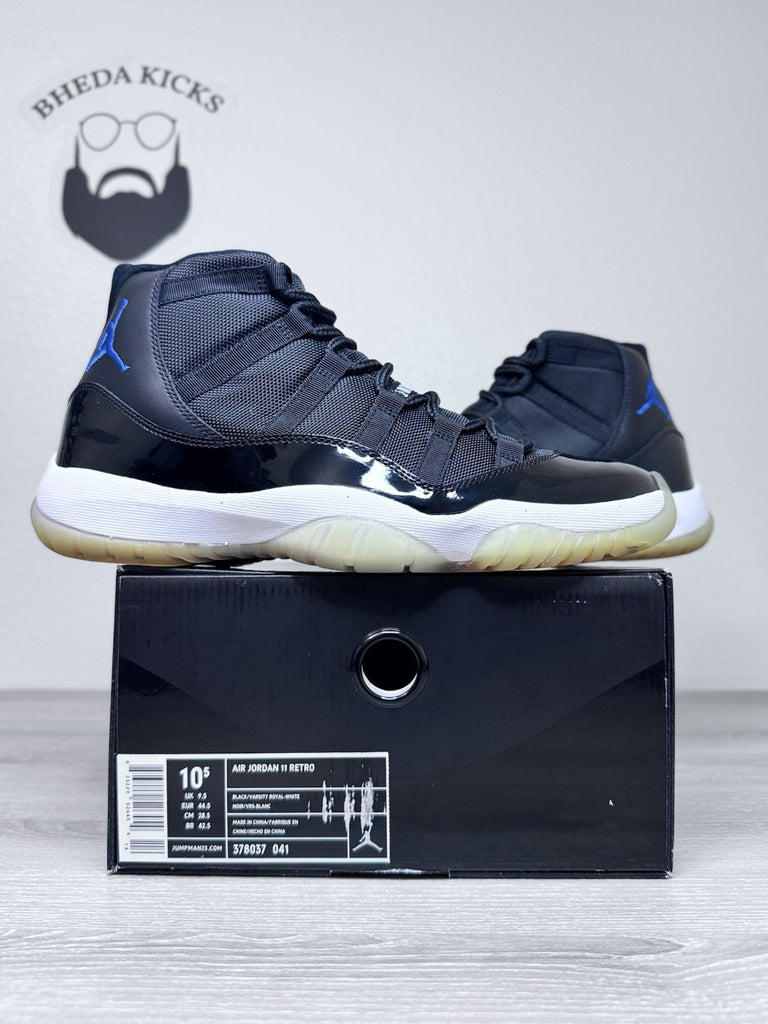 Size 10.5 - Nike Air Jordan 11 Retro Space Jam 2009 Black 378037-041 Brand New