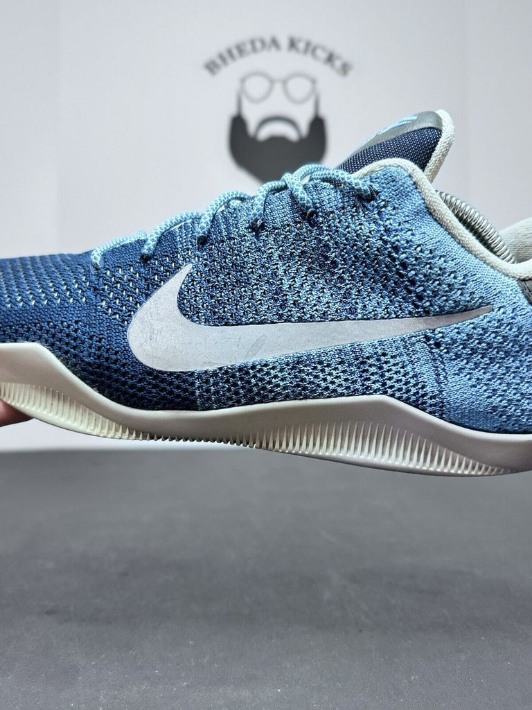 Nike Kobe 11 XI Elite Low Flyknit Brave Blue Sneaker 822675-404 Men’s Size 11.5