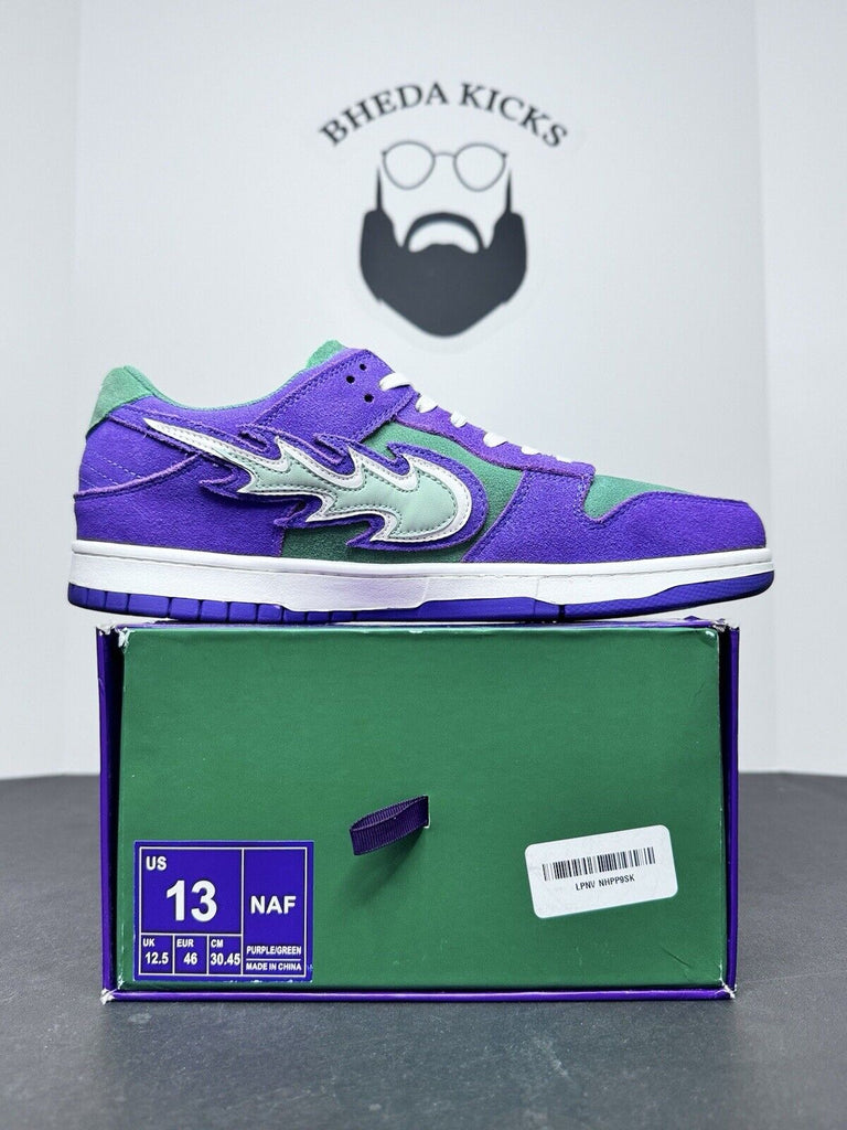 Naf World 208/420 Mens Sneakers Purple Dunk Preowned Rare Authentic Size 13