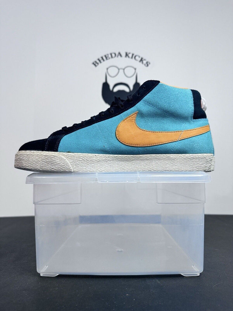 Nike SB Blazer Chlorine Blue Orange Bright Ceramic 310801-481 Miami Size 11.5