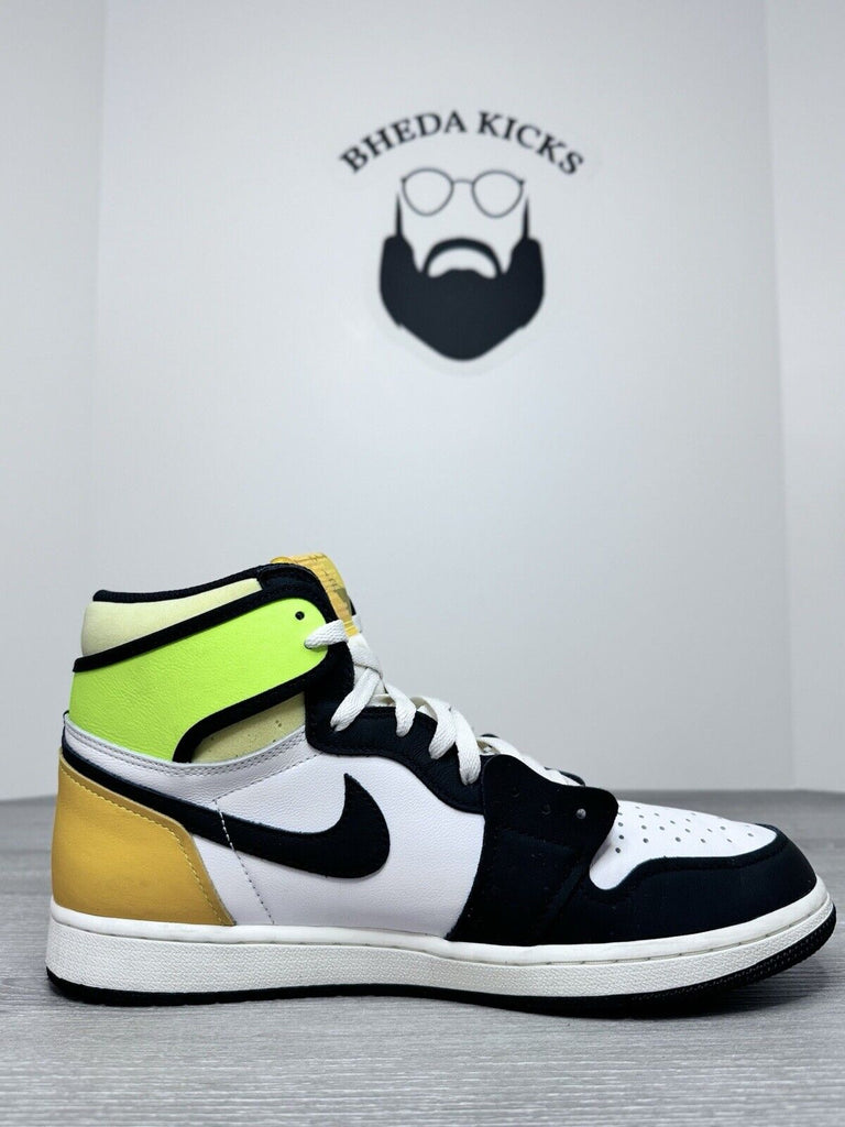 Size 11.5 - Air Jordan 1 Volt Gold Retro High OG Mens Sneakers 2021 555088-118