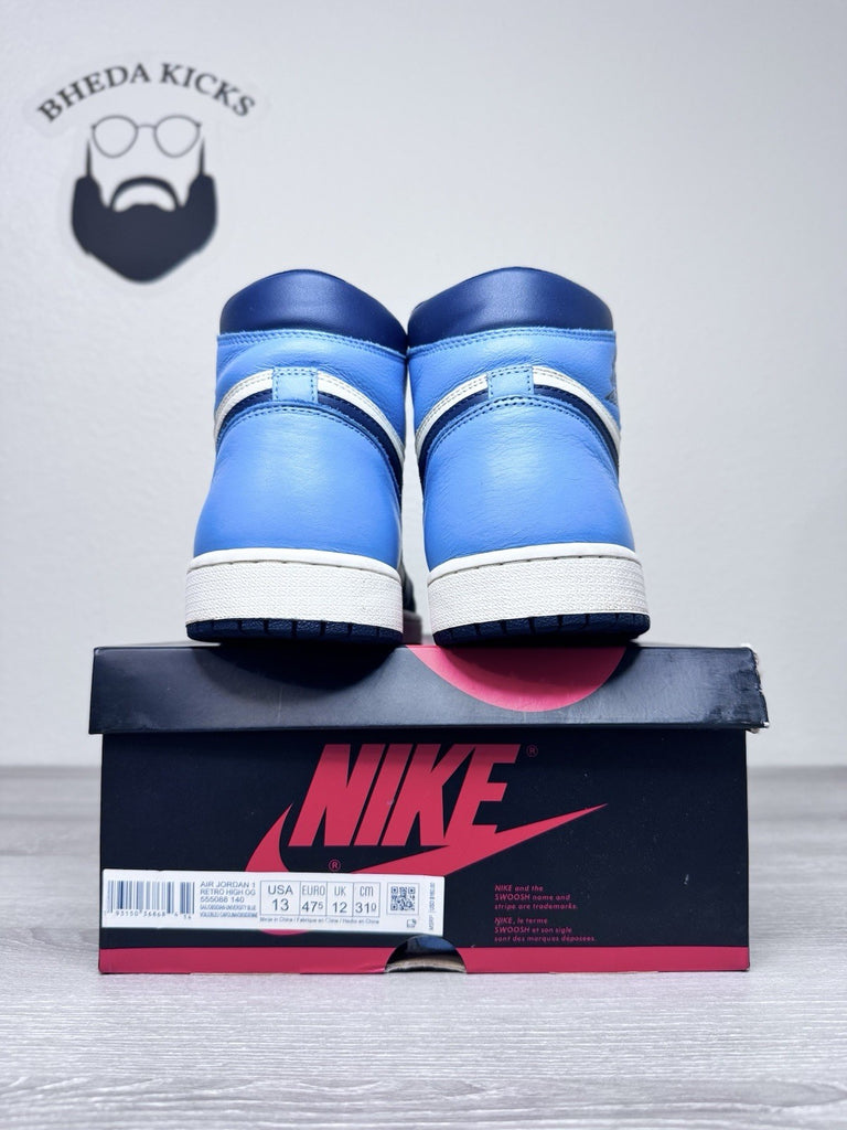 Size 13 - Air Jordan 1 Retro High OG "Obsidian UNC" 2019 555088-140 Preowned